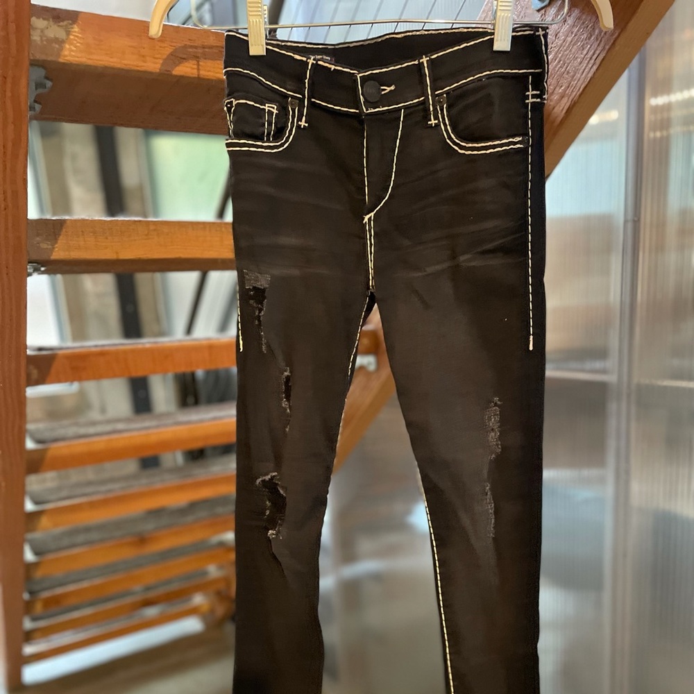 True Religion Halle Mid Rise Super Skinny Jean